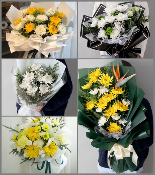 广东深圳市福田区华富街道莲花二村社区白事花束代送